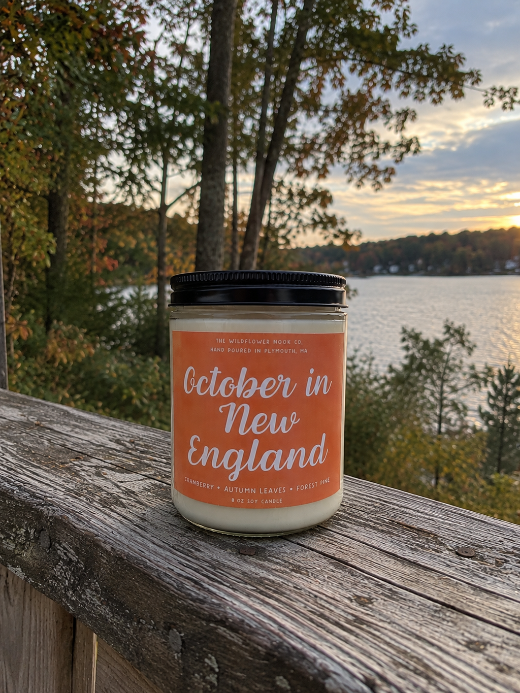 October in New England | Fall Soy Candle