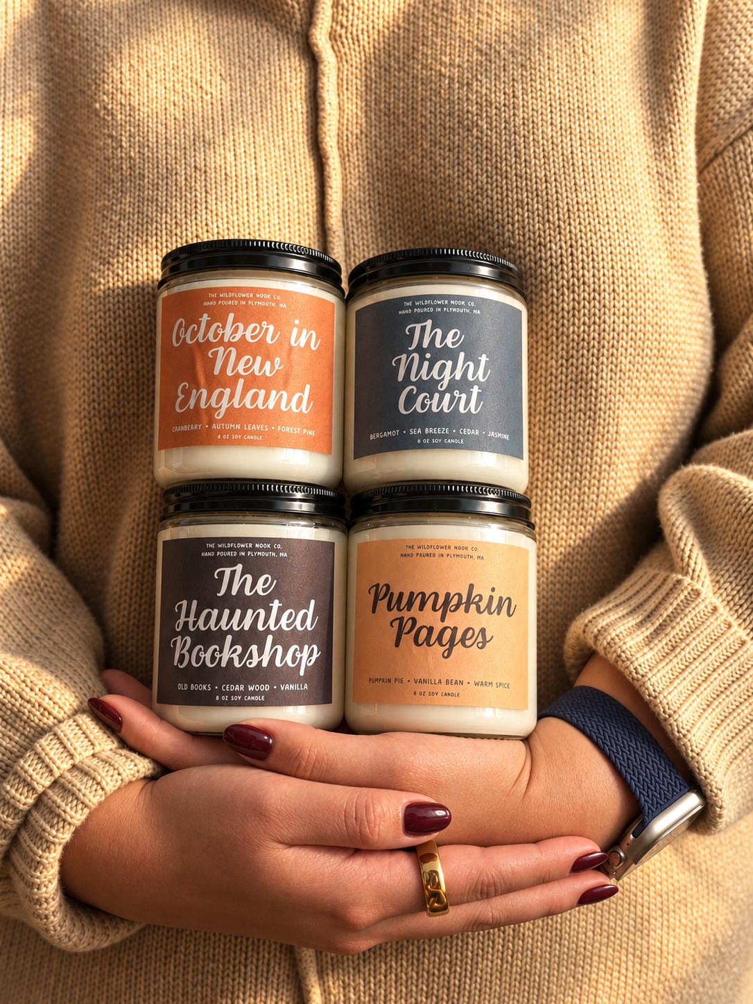 The Haunted Bookshop | Spooky Bookish Soy Candle