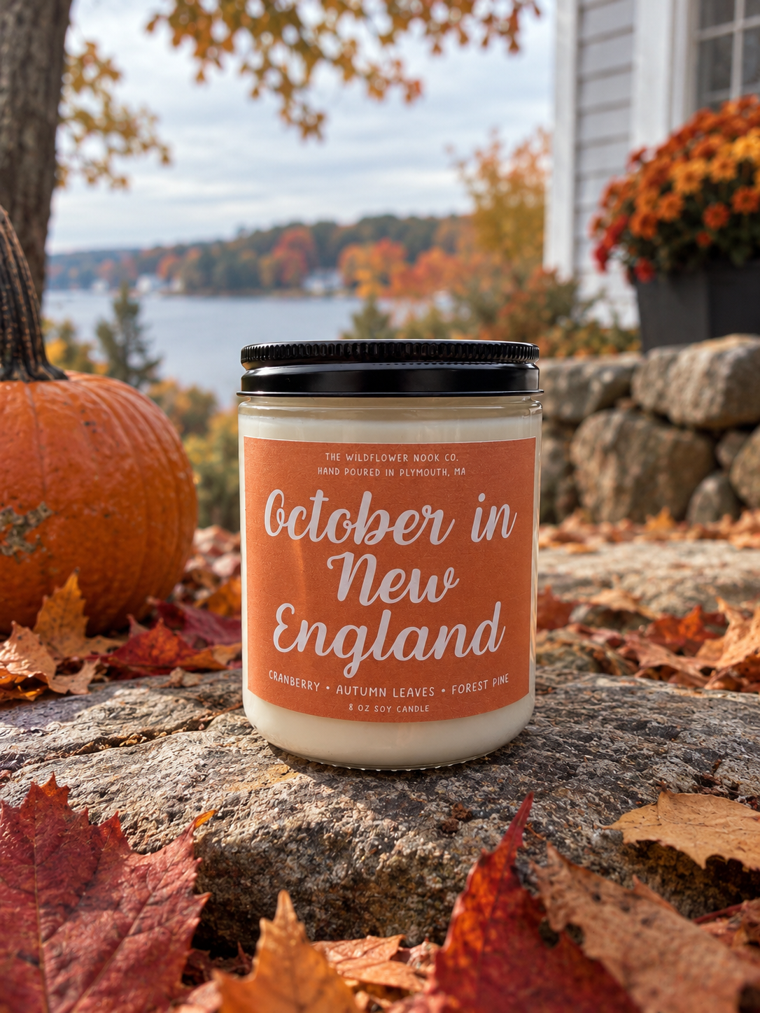 October in New England | Fall Soy Candle